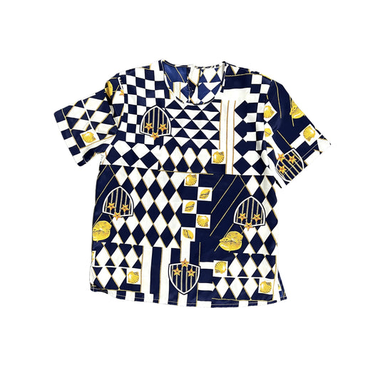 Vintage Satin Short Sleeve - S