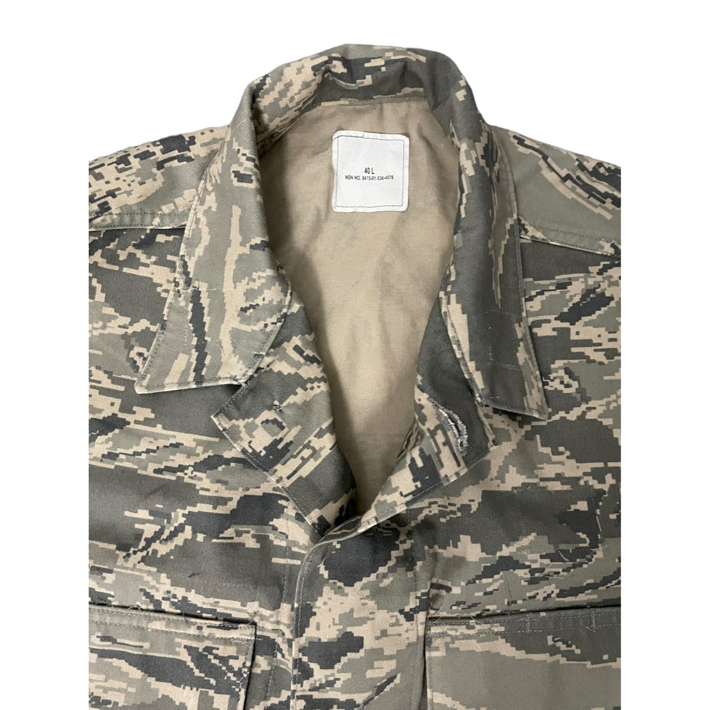 Light Green Short Sleeve Crop Camo Jacket - L/XL