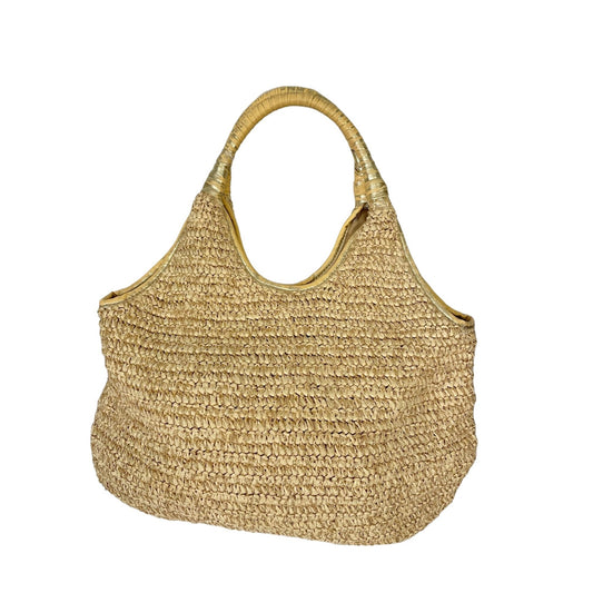 Banana Republic Tan Straw Tote Bag