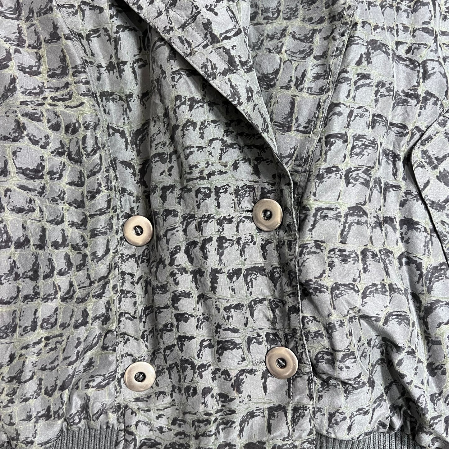 Vintage Snake Print Bomber - L