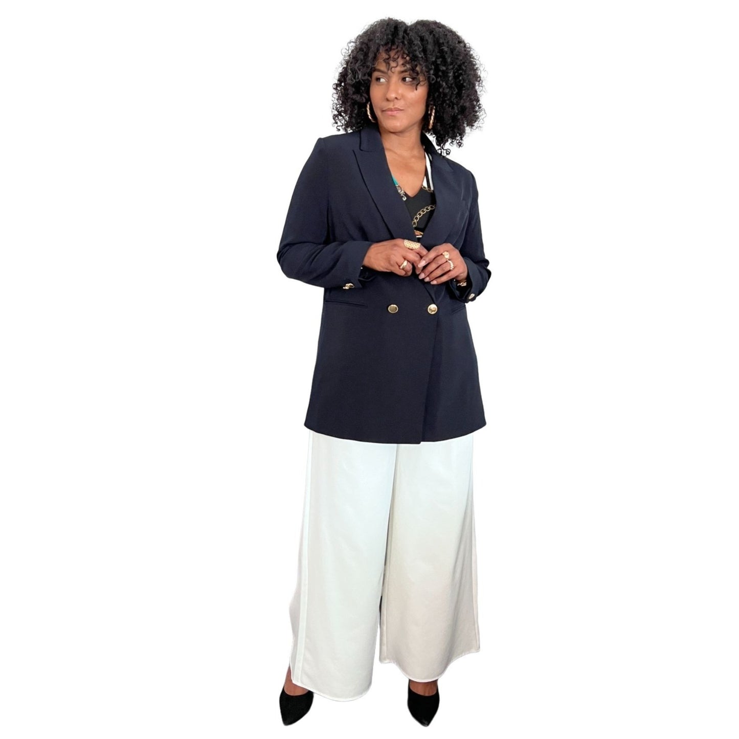 Navy Oversized Blazer - 12