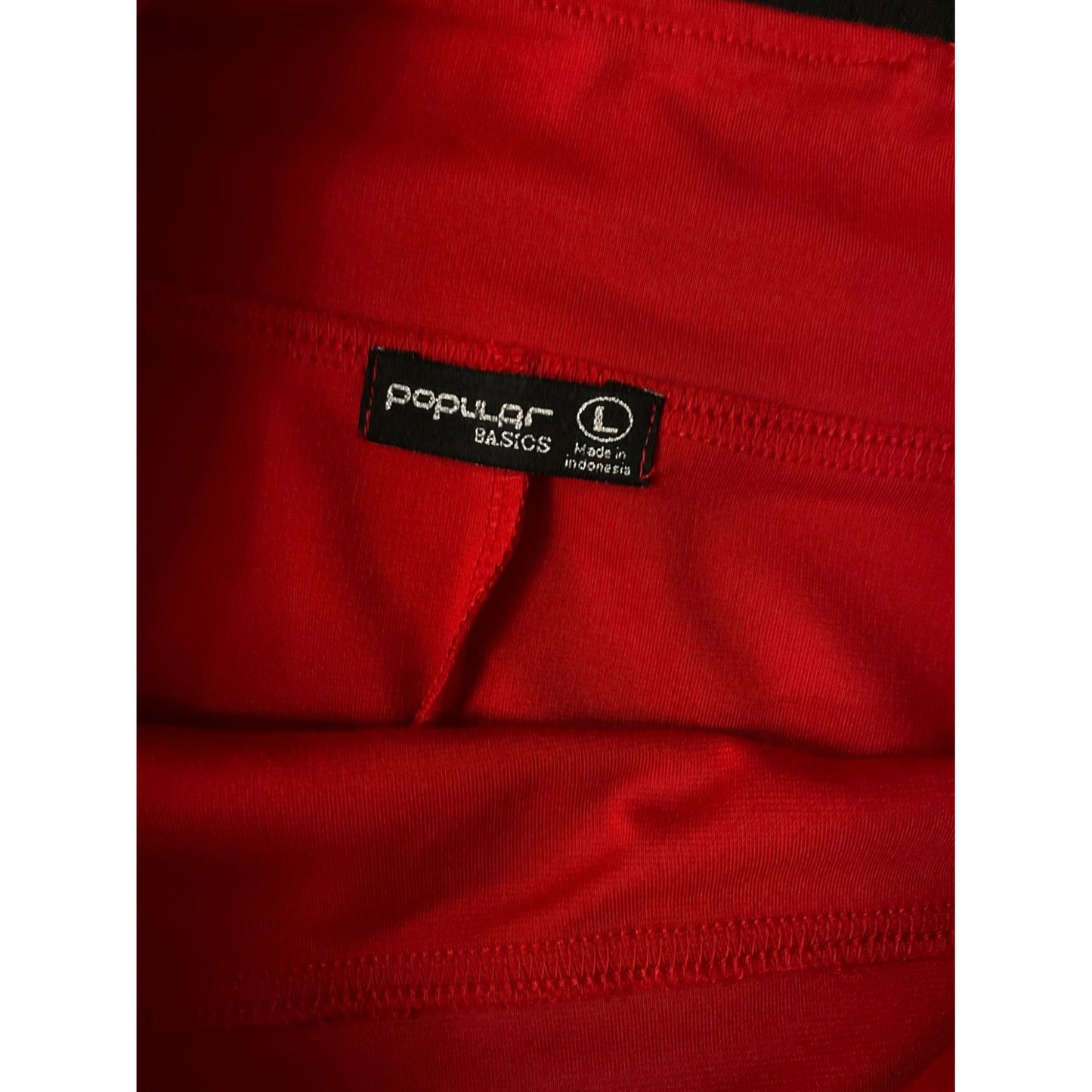 Red Pencil Skirt - L