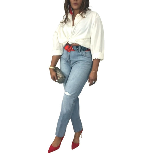 Light Wash Distressed Jeans