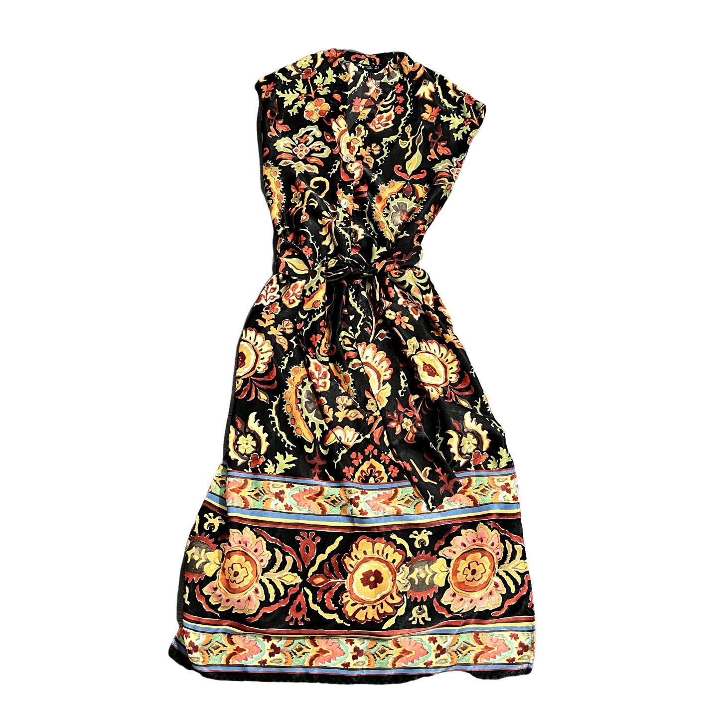 Zara Satin Print Dress - M