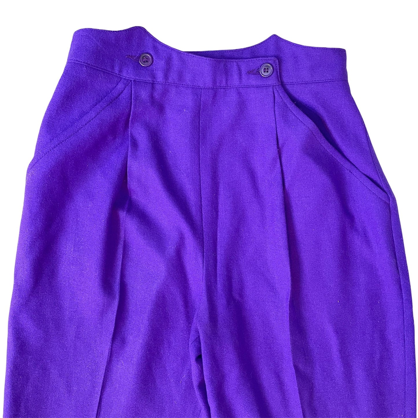 Vintage Grape Wool Trousers - Small