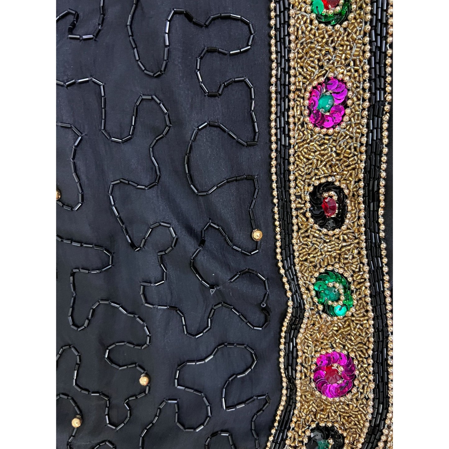 Short Sleeve Sequin Jacket - L
