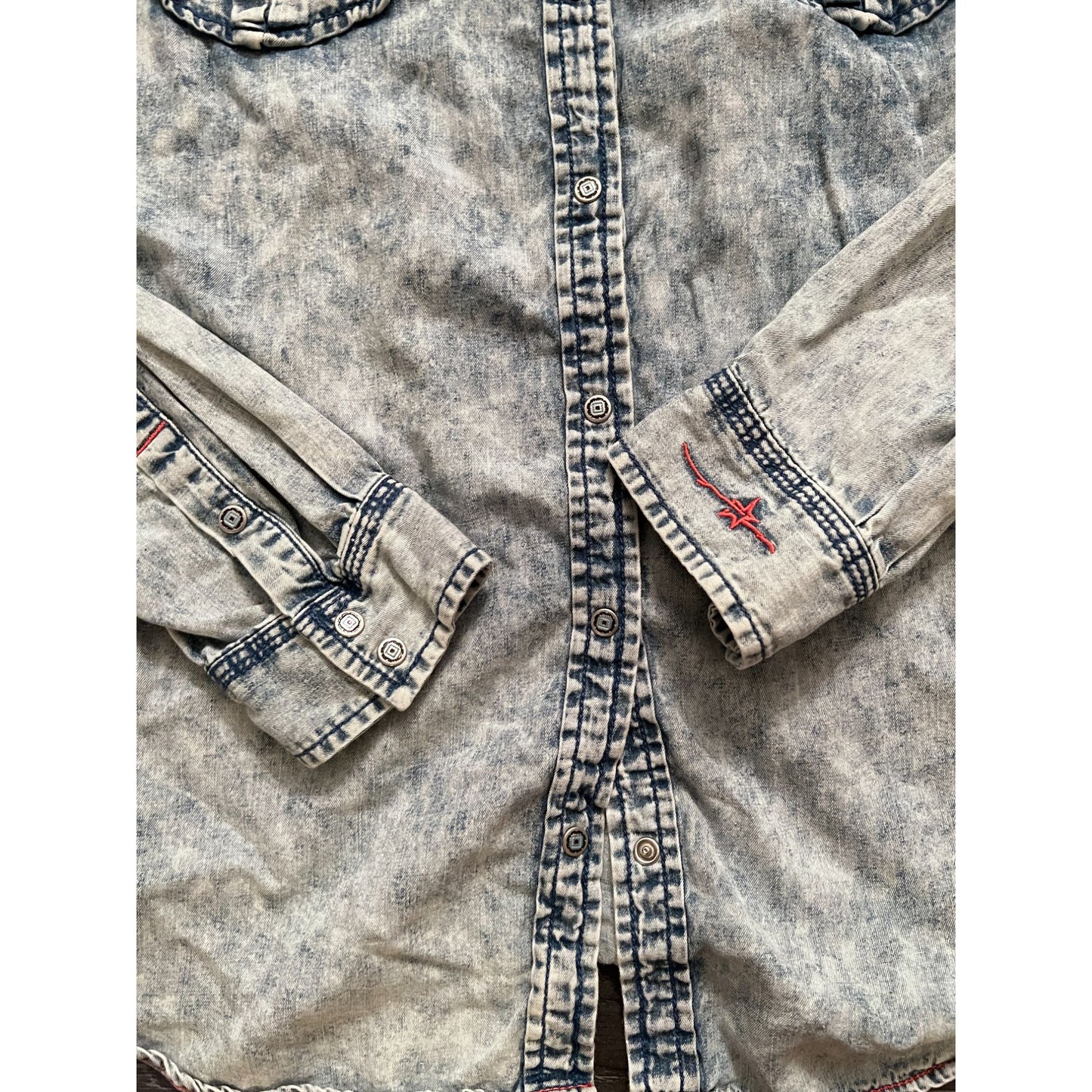 Ryan Micheal Western Denim Button Up - M