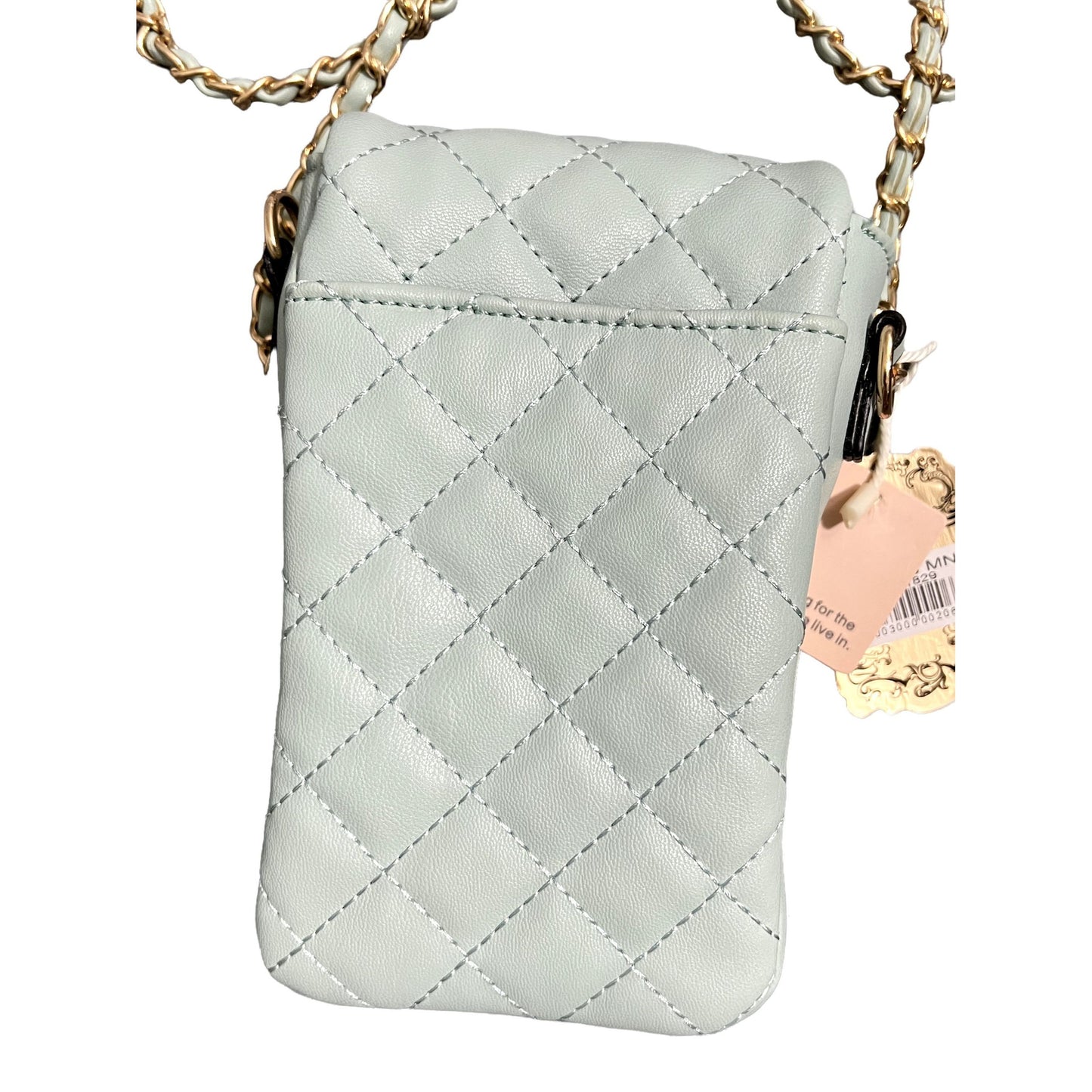 Mint Quilted Chain Bag