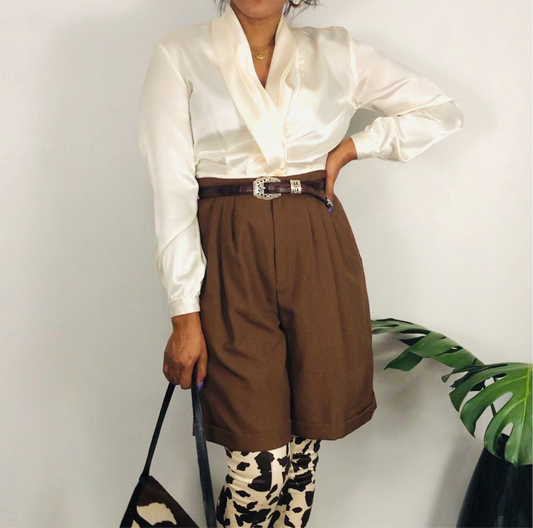 Vintage Silky Blouse - 8