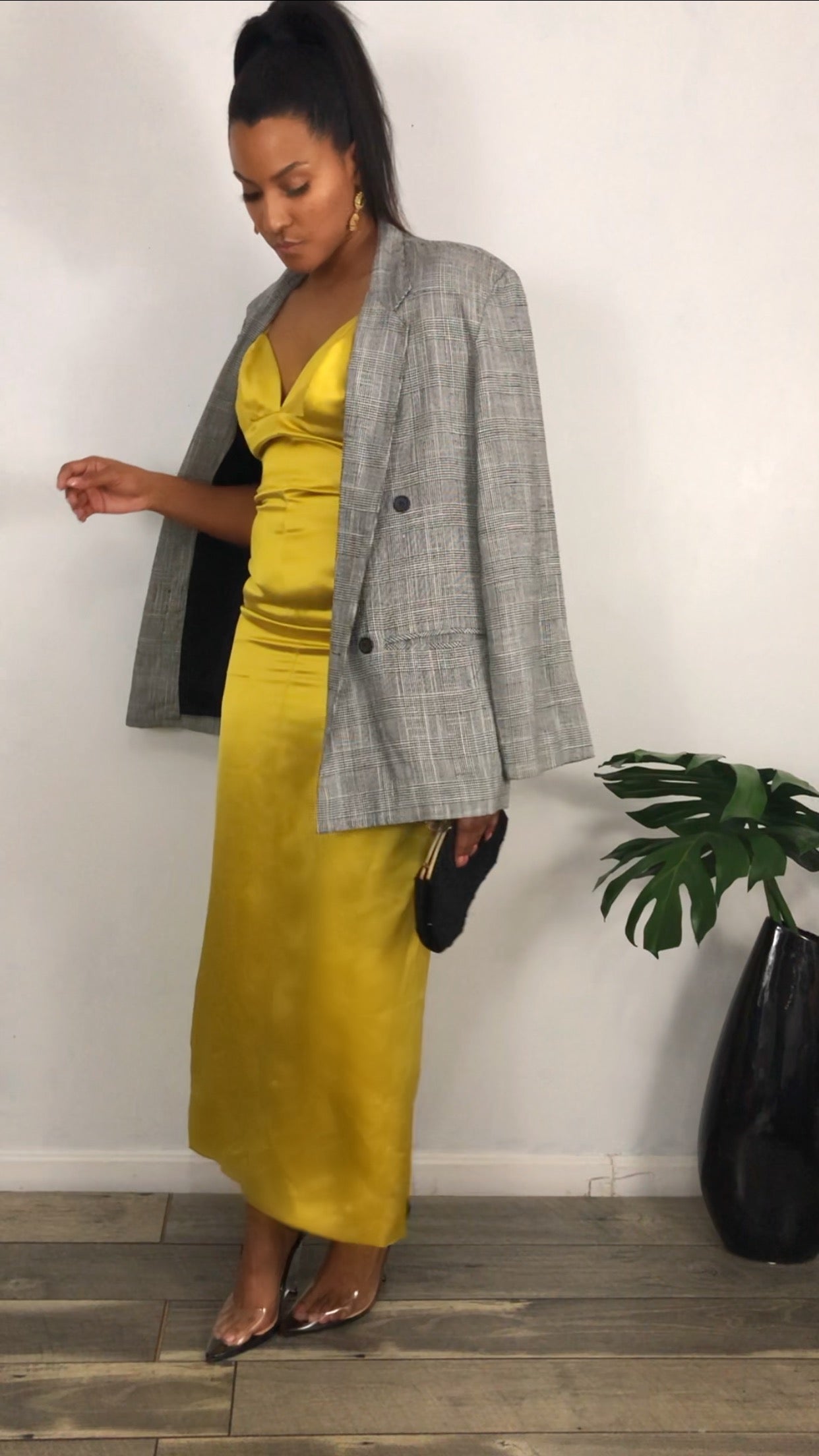 Lemonade Slay Silk Dress 8
