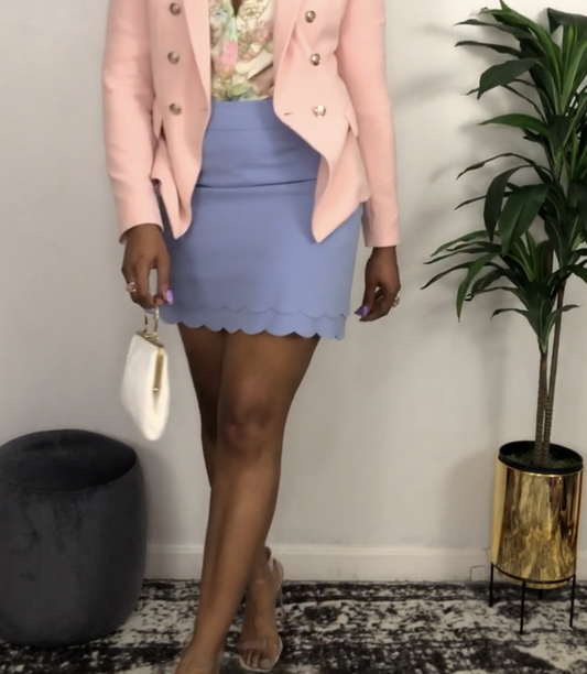 Periwinkle Mini Skirt 4