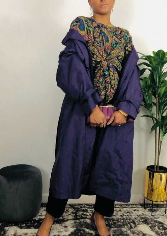 Purple Rain Trench Jacket 8