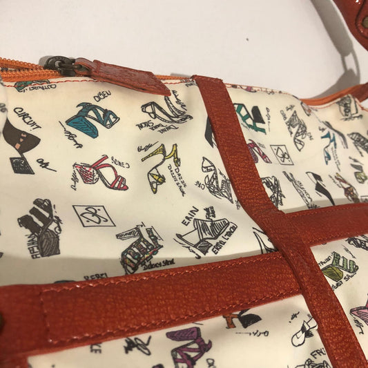 Vintage Donald J. Pliner Shoes Doodle Bag