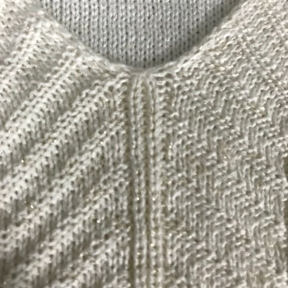 Ivory Gold Knit Sweater - 1X