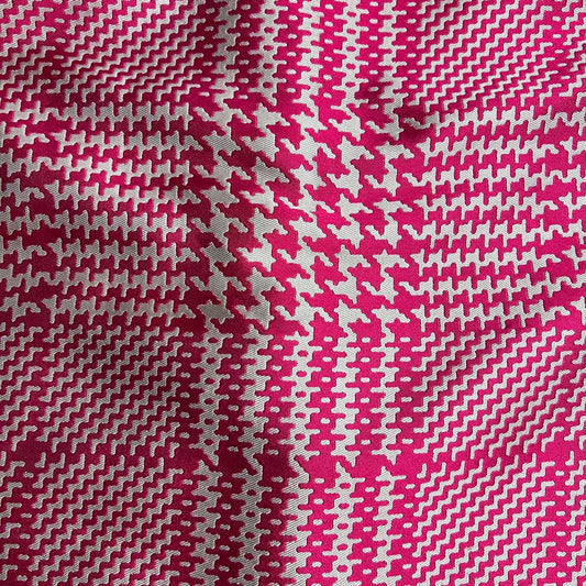 WHBM Hot Pink Plaid Mini Pencil Skirt - 10