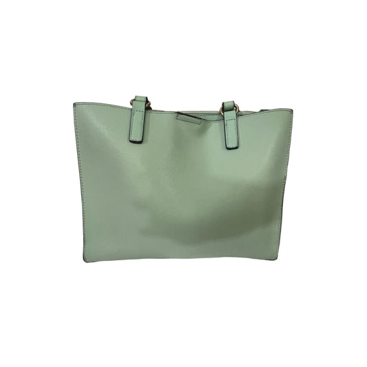 Sage Green Leather Tote Bag
