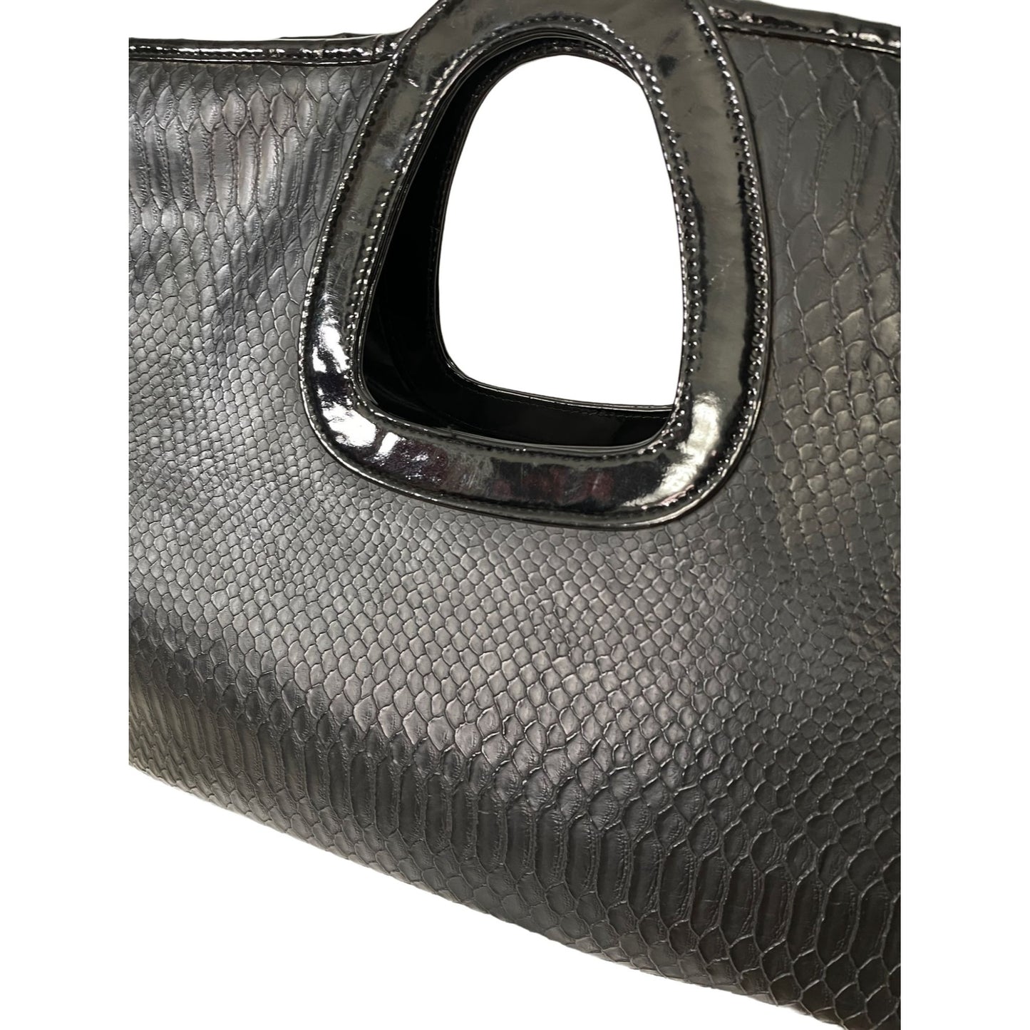 Black Snakeskin Handbag