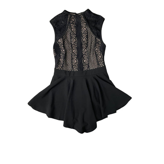 Black Lace Skirt Romper - M/L
