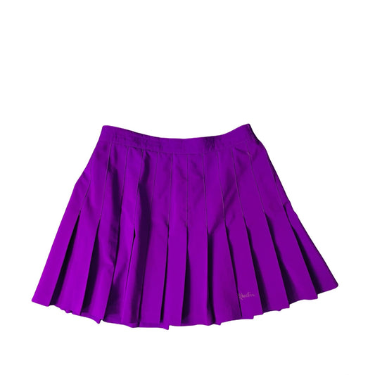 Kaelin Purple Pleated Mini Skirt - 8