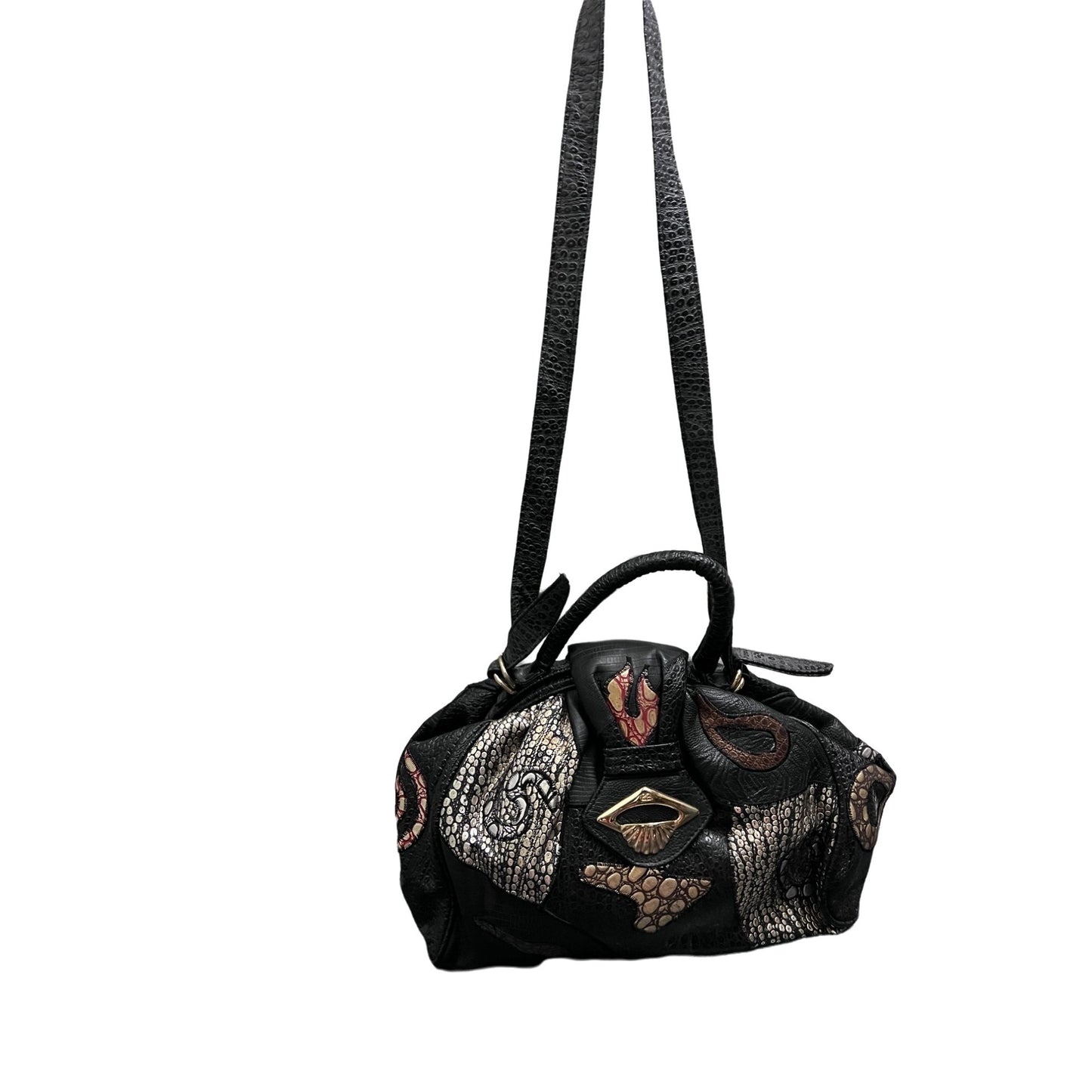 Black Vintage NAS Flame Handbag