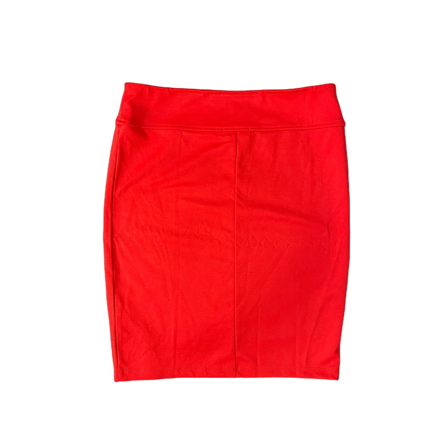 Red Pencil Skirt - L