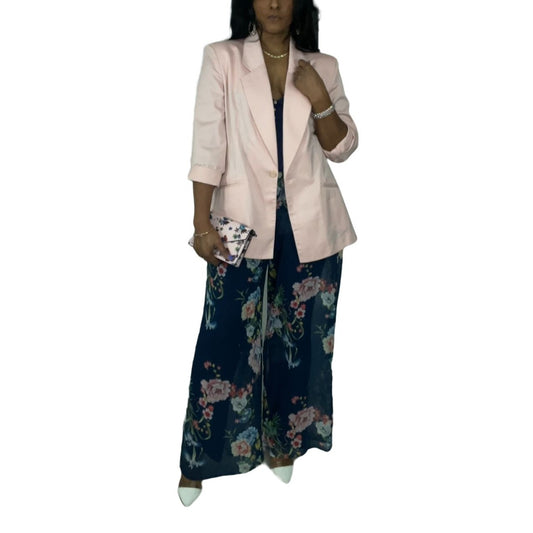 Floral Chiffon Palazzo Pants