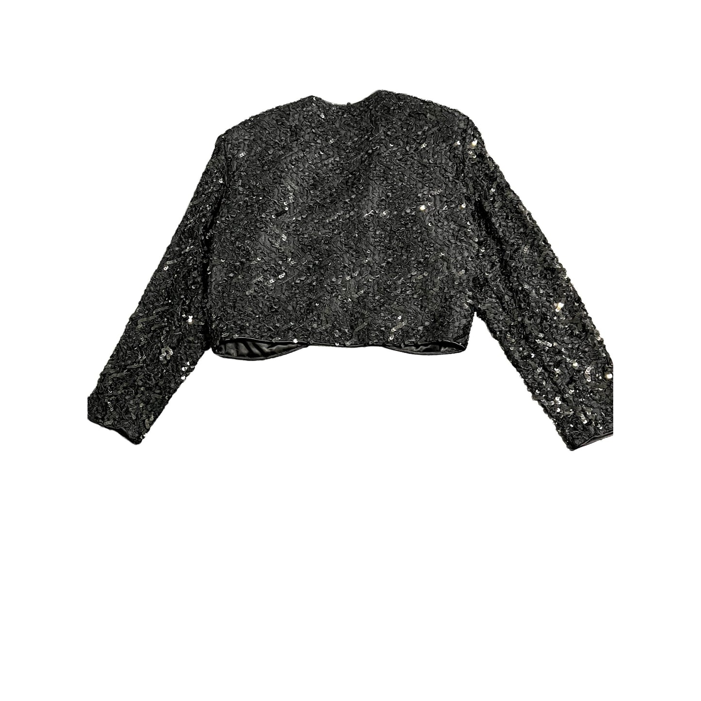Vintage Patra Sequin Crop Jacket - L
