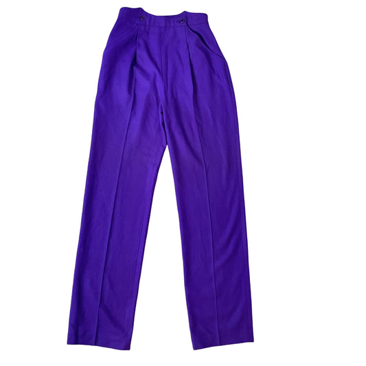 Vintage Grape Wool Trousers - Small