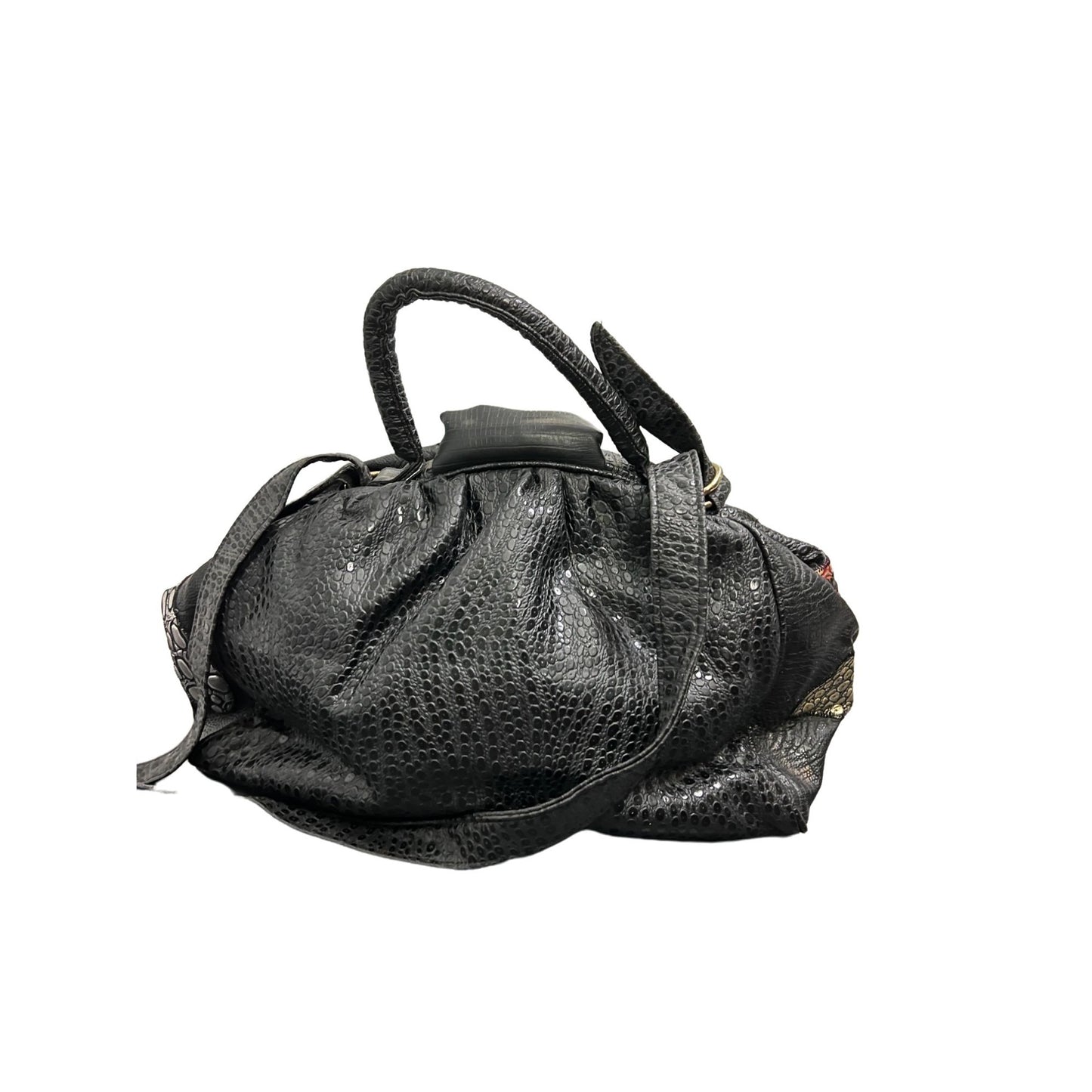 Black Vintage NAS Flame Handbag