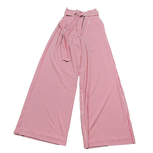 Red Striped Palazzo Pants - L